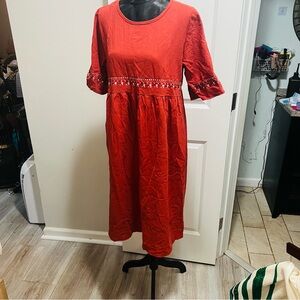 Elegant Red Women's Dress